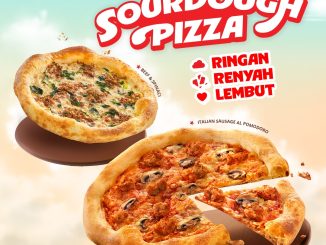Promo Pizza Hut NEW Sourdough Pizza mulai Rp. 99.000 tersedia mulai 13 April 2026 ukuran Regular