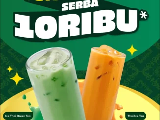 Promo Raa Cha Payday Treats Serba Rp. 10.000 thai green tea dan thai iced tea