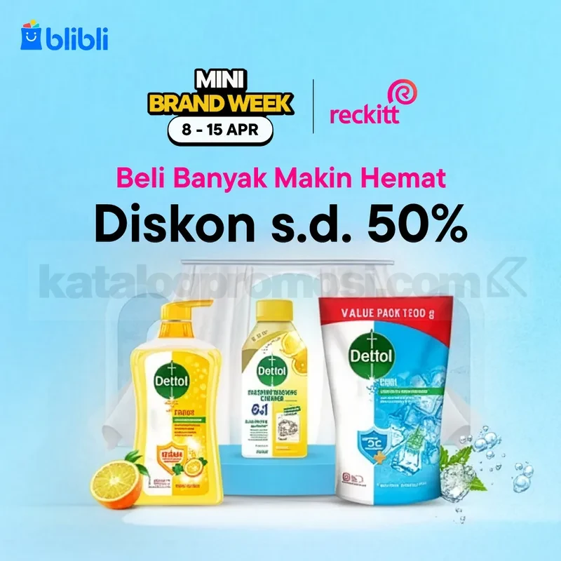 Promo Reckitt Mini Brand Week Diskon hingga 50% Promo Reckitt Mini Brand Week diskon hingga 50% produk home care