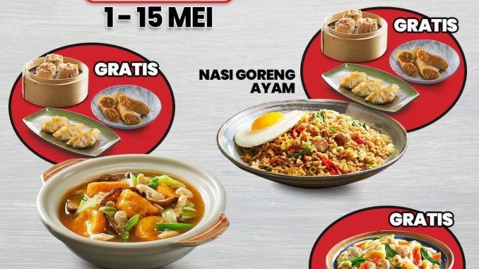 Promo Sapo Oriental 5.5 Beli 1 Gratis 1 menu favorit via aplikasi ojol