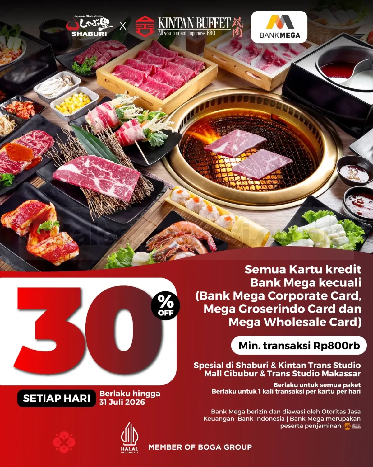 Promo Shaburi Kintan Buffet Diskon hingga 30% Bank Partner Promo Shaburi Kintan Buffet Diskon hingga 30% Bank Partner 7