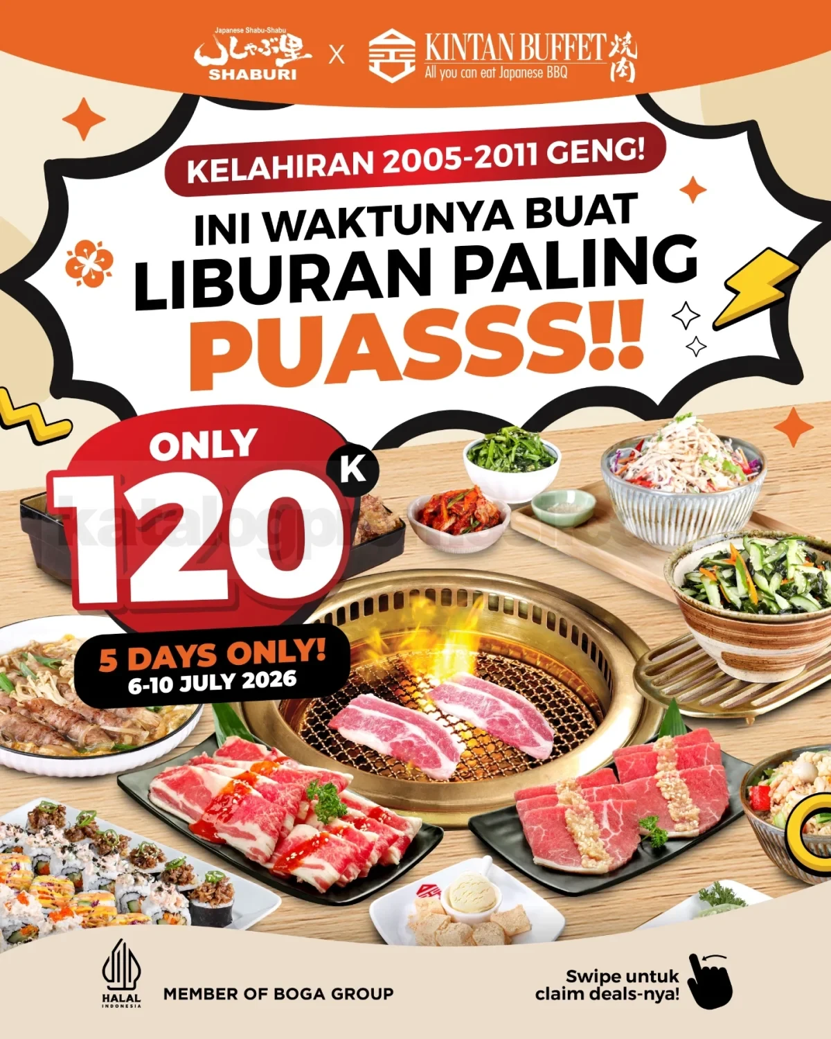 Promo Shaburi x Kintan Buffet Crazy Holiday Meat-Up AYCE 120K Promo Shaburi x Kintan Buffet Crazy Holiday Meat-Up AYCE 120K
