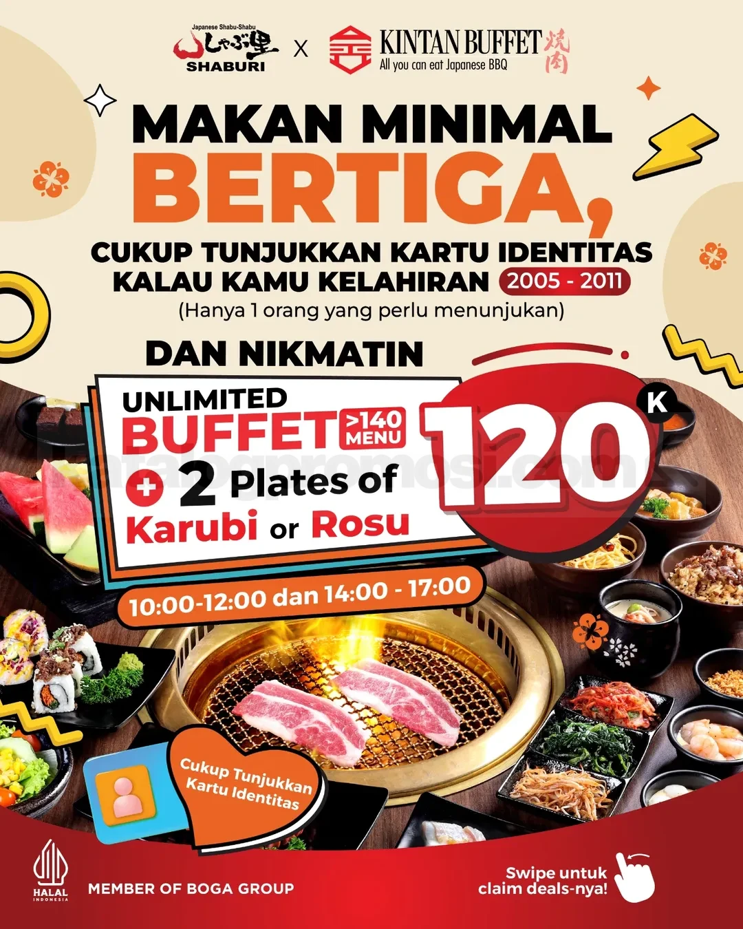 Promo Shaburi x Kintan Buffet Crazy Holiday Meat-Up AYCE 120K Promo Shaburi x Kintan Buffet Crazy Holiday Meat-Up AYCE 120K 1