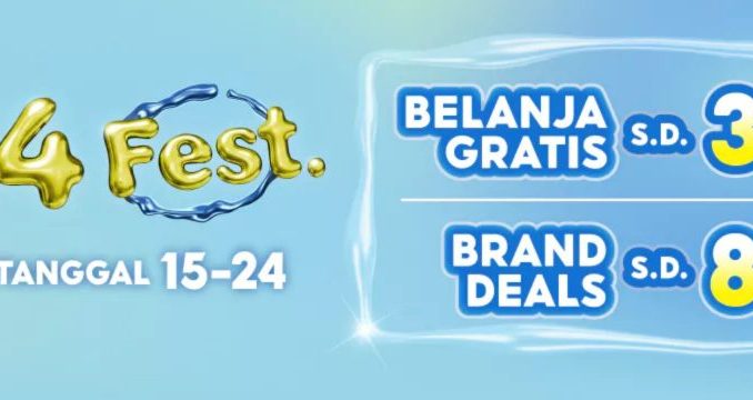 Promo Shopee 1524 Fest belanja gratis hingga Rp. 35.000 voucher potongan diskon 80% April 2026