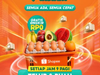 Promo Shopee Belanja Instant telur dan buah diskon 50% gratis ongkir Rp0