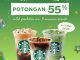 Promo Starbucks Double Date 5.5 Diskon 55% beli 3 minuman grande