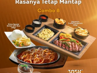 Promo Steak 21 Combo 8 Berdua Rp. 270.000 dengan 2 free ice cream dan paket steak lengkap