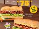 Promo Subway Umai Deals 2 Sandwich Rp. 75 ribu via GrabFood periode Mei 2026