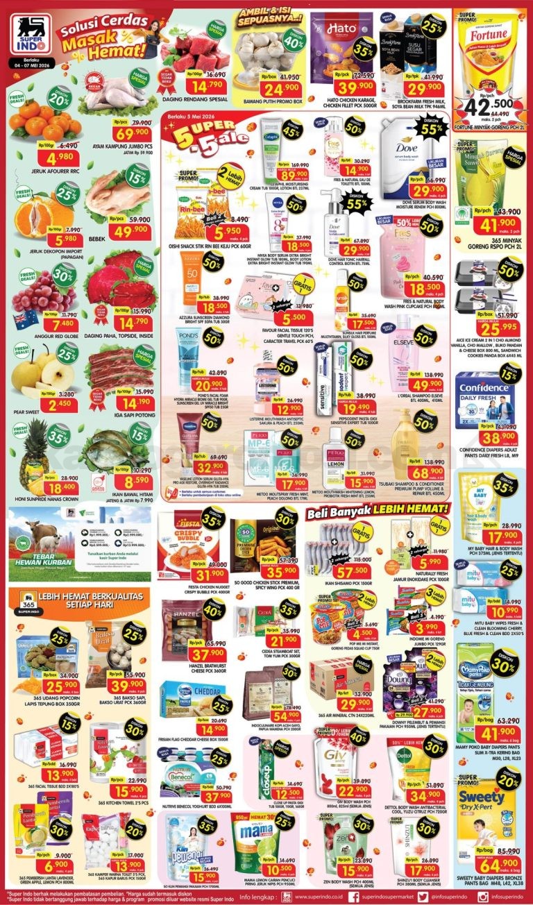 Promo SUPERINDO Weekday 04-07 Mei 2026