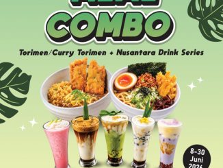 Promo sushiKUN Meal Combo Rp. 45.000 paket Torimen dan minuman Nusantara