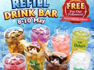Promo Sushiro Free Refill Drink Bar sepuasnya dengan follow IG dan TikTok Mei 2026