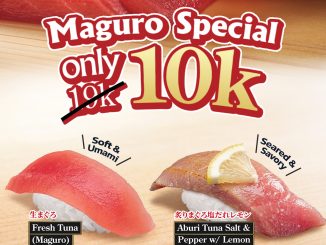 Promo Sushiro Maguro Special Menu Rp. 10.000 Fresh Tuna dan Aburi Tuna