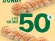 Promo Tous Les Jours Treat Day donat Rp. 50.000 5 pcs Giant Twist Donuts