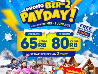 Promo Trans Snow World Makassar Payday mulai Rp. 65.000 dengan bonus kartu Kidcity dan extra bermain 1 jam