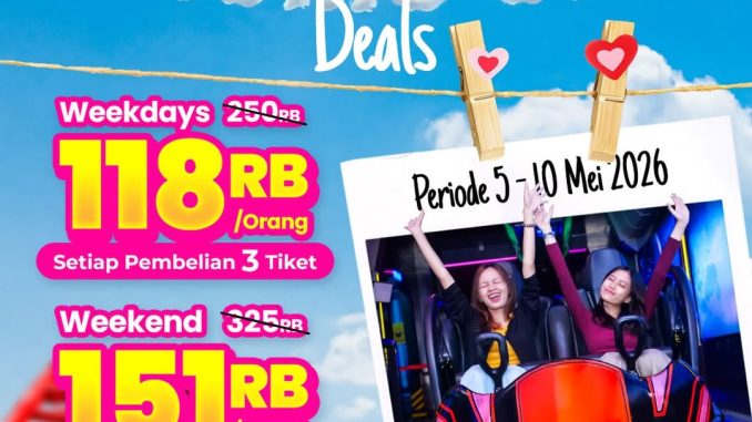 Promo Trans Studio Cibubur 5.5 mulai Rp. 118.000 tiket wahana hemat