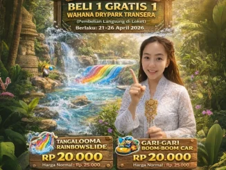Promo Transera Hari Kartini Beli 1 Gratis 1 Wahana Drypark tanggal 21 – 26 April 2026 di Transera Waterpark Bekasi