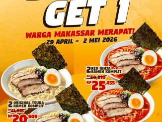 Promo Tsuka Ramen Grand Opening beli 1 gratis 1 ramen komplit Makassar