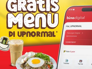 Promo Warunk Upnormal x Binadigital Gratis Menu Favorit dengan buka rekening dan top up saldo