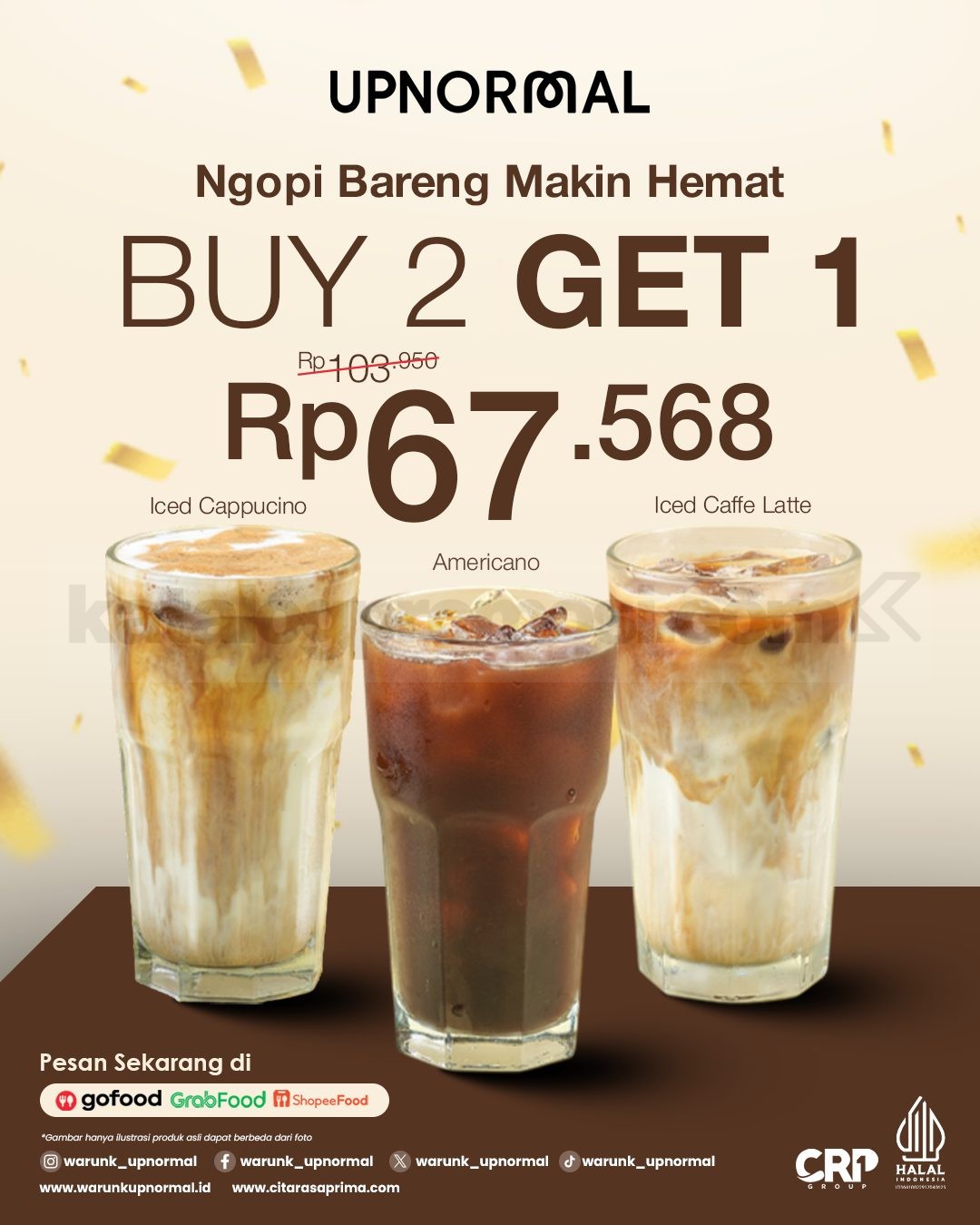 Promo Warunk Upnormal Buy 2 Get 1 Iced Coffee