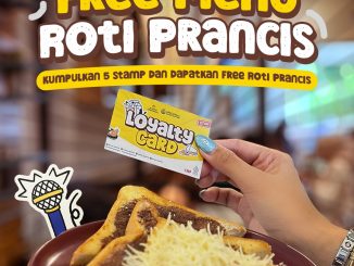 Promo Warunk Upnormal kumpulin stamp gratis Roti Prancis setiap transaksi Rp. 50.000