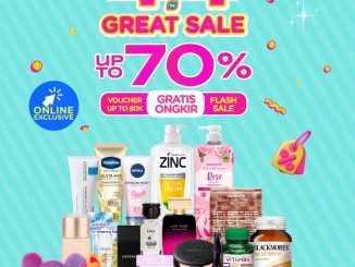 Promo Watsons 4.4 Great Sale diskon hingga 70% tanggal 4 April 2026 online dengan voucher dan gratis ongkir