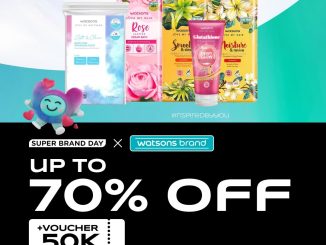 Promo Watsons Super Brand Day diskon hingga 70% skincare dan makeup