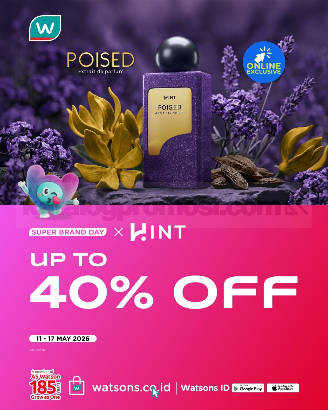 Promo Watsons Super Brand Day Diskon hingga 40% Promo Watsons Super Brand Day Diskon hingga 40% 1