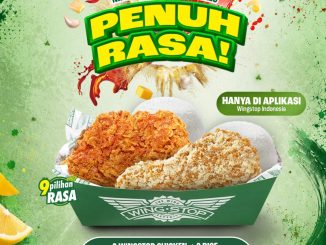 Promo Wingstop Paket Penuh Rasa Rp. 34.545 isi 2 chicken dan 2 nasi via aplikasi