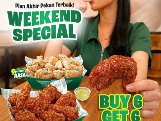 Promo Wingstop Weekend Special Buy 6 Get 6 gratis 6 Boneless saat beli 6 Crunchy Wings
