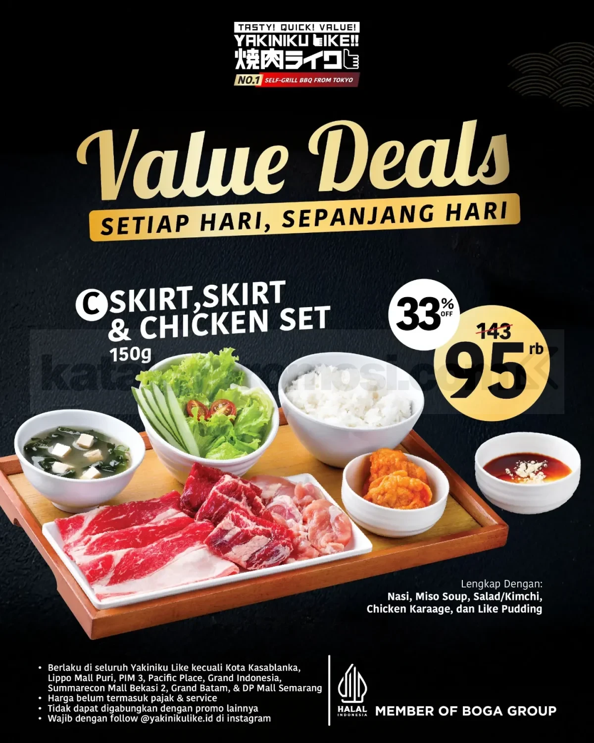 Promo Yakiniku Like Value Deals Mulai Rp. 75.000 Promo Yakiniku Like Value Deals Mulai Rp. 75.000 2