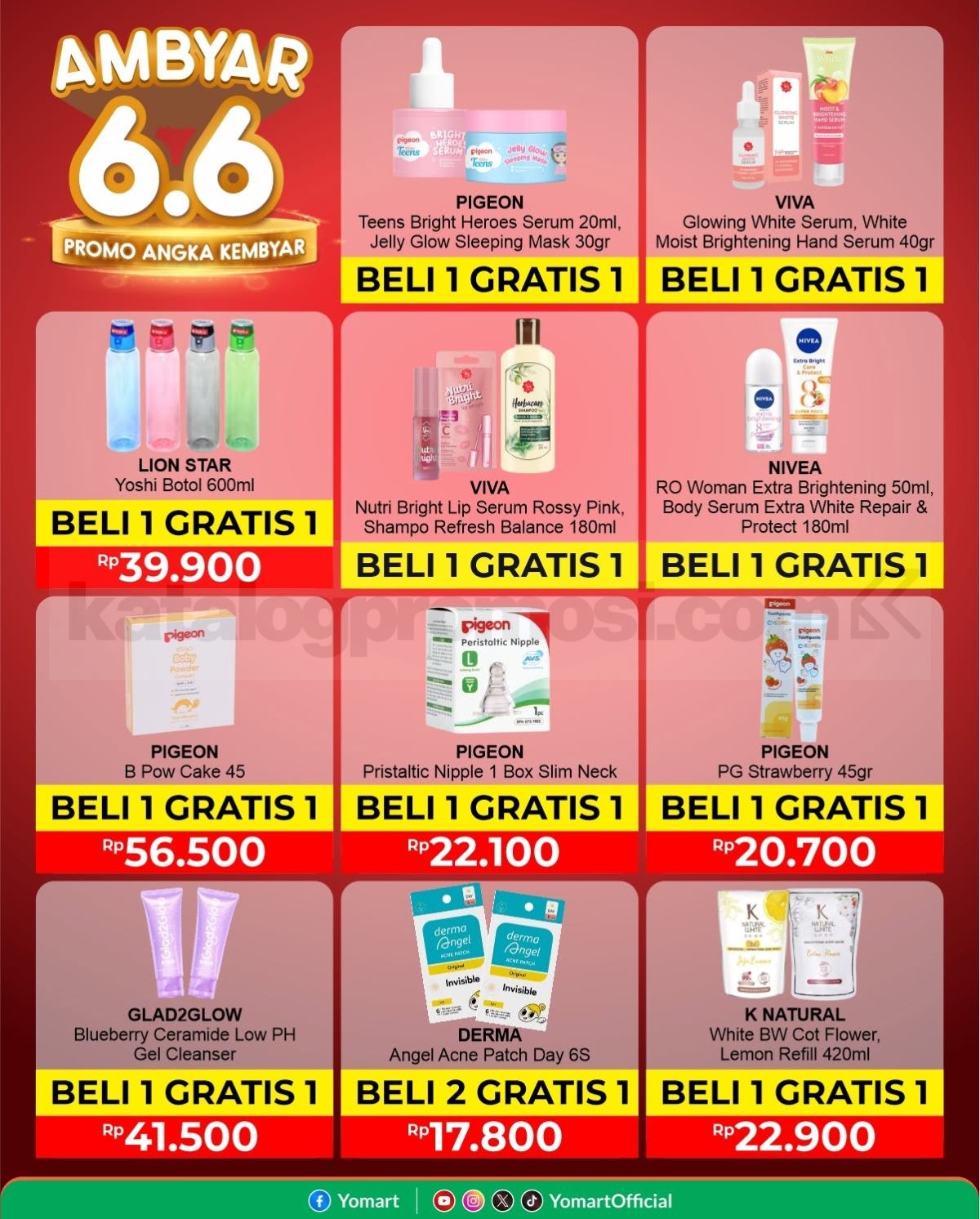 Promo Yomart Ambyar 6.6 Beli 1 Gratis 1 Promo Yomart Ambyar 6.6 Beli 1 Gratis 1 3