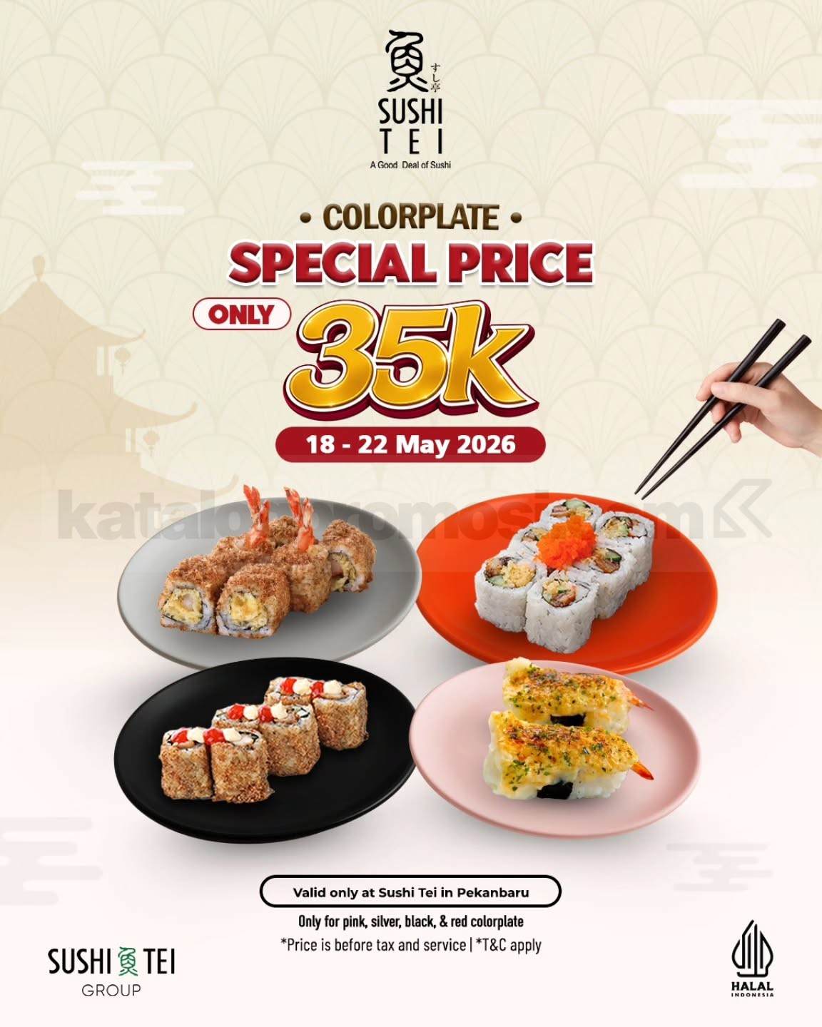 Promo Sushi Tei Colorplate Special Price Rp.35.000 Promo Sushi Tei Colorplate Special Price Rp.35.000 di Sushi Tei Pekanbaru