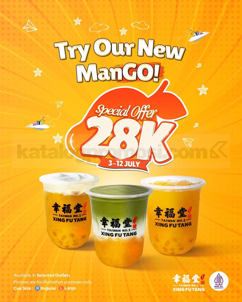 Promo Xing Fu Tang ManGO! Mango Series Cuma Rp. 28.000 Promo Xing Fu Tang ManGO! Mango Series Cuma Rp. 28.000 untuk seluruh varian Mango Series di outlet tertentu.