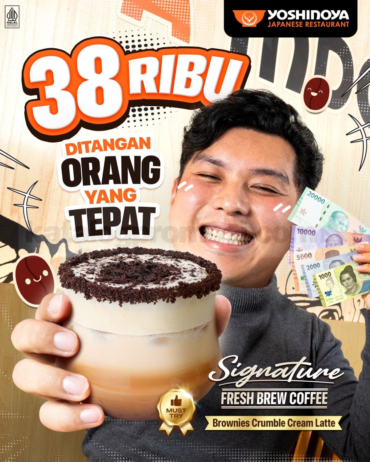 Promo Yoshinoya NEW! Signature Fresh Brew Coffee Mulai Rp. 38.000 Promo Yoshinoya NEW! Signature Fresh Brew Coffee mulai Rp. 38.000 dengan 4 varian kopi terbaru