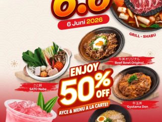 Promo Washoku Sato Double Date 6.6 Diskon Hingga 50% untuk AYCE dan A La Carte di Batu Tulis