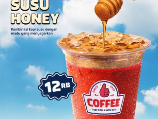 Promo Janji Jiwa NEW! Es Kopi Susu Honey Rp. 12.000 dengan rasa creamy dan madu