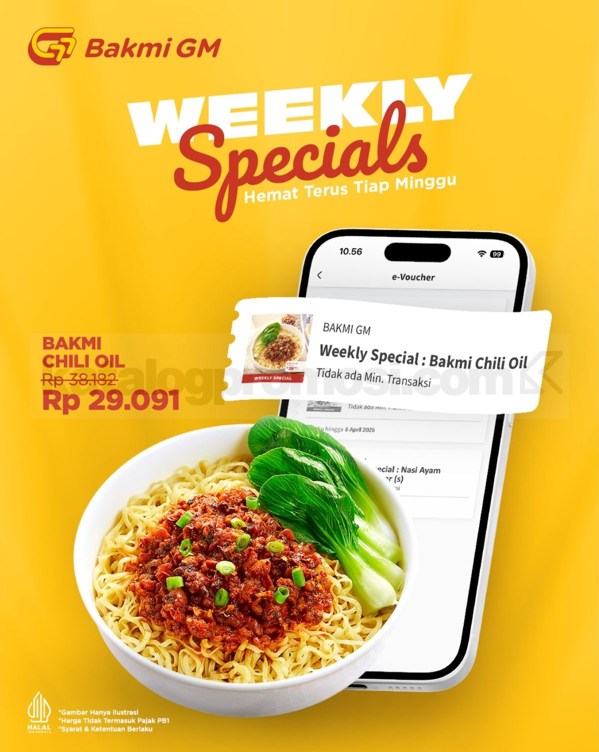 Promo Bakmi GM Weekly Specials Bakmi Chili Oil mulai Rp. 29.000 Promo Bakmi GM Weekly Specials Bakmi Chili Oil mulai Rp. 29.000
