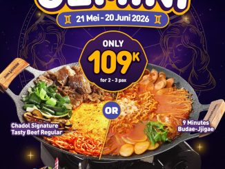 Promo Chadol Gujeolpan Gemini Special Menu Cuma Rp. 109.000 dengan bonus Gimbap Birthday Cake