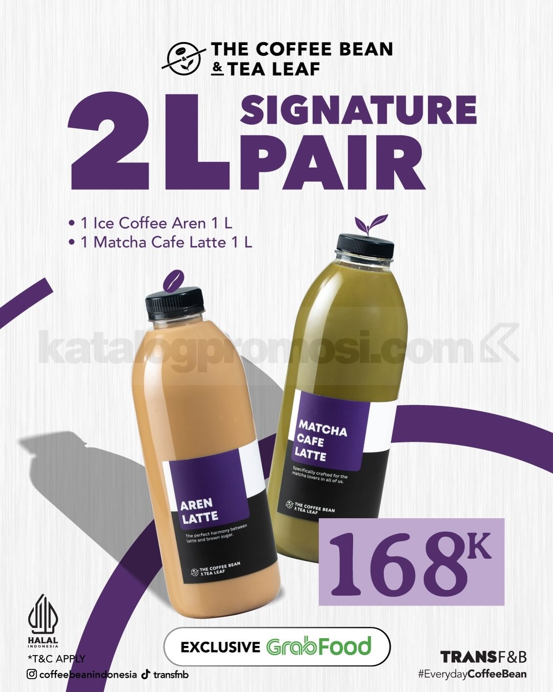 Promo The Coffee Bean & Tea Leaf Signature 1L Collection Diskon GrabFood Hingga Rp. 50.000 Promo The Coffee Bean & Tea Leaf Signature 1L Collection Diskon GrabFood Hingga Rp. 50.000 1