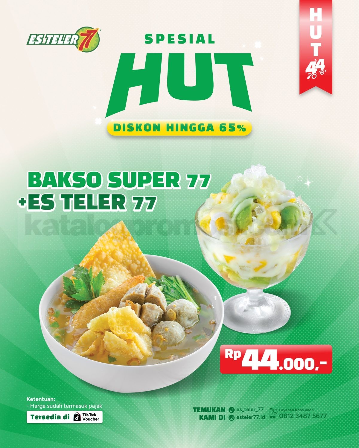 Promo Es Teler 77 Ulang Tahun Menu Mulai Rp. 7.777 Promo Es Teler 77 Ulang Tahun Menu Mulai Rp. 7.777 2