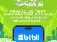 Bandung QRIS Run 2026 daftar dan beli tiket di Blibli kategori 5K Rp255 ribu dan 10K Rp295 ribu.