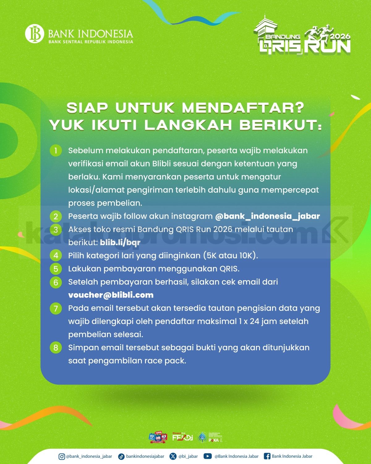 Bandung QRIS Run 2026 Daftar dan Beli Tiket di Blibli Bandung QRIS Run 2026 Daftar dan Beli Tiket di Blibli 1
