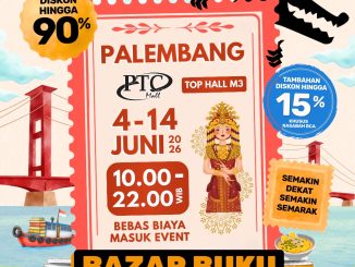 Big Bad Wolf Book Sale Palembang di PTC Mall tanggal 4 – 14 Juni 2026 dengan venue baru dan gratis masuk