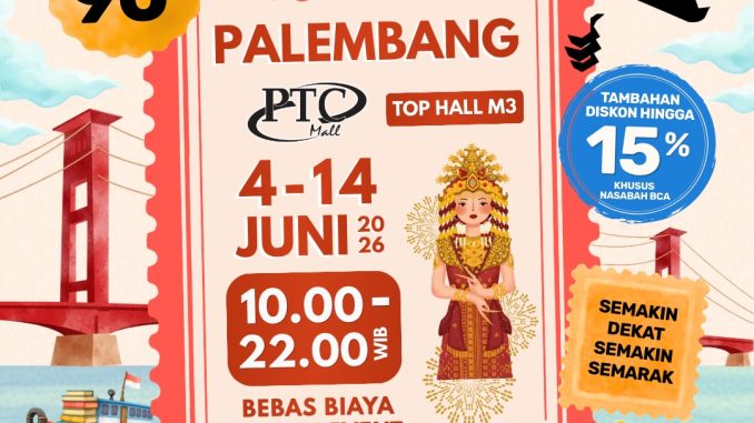 Big Bad Wolf Book Sale Palembang di PTC Mall tanggal 4 – 14 Juni 2026 dengan venue baru dan gratis masuk