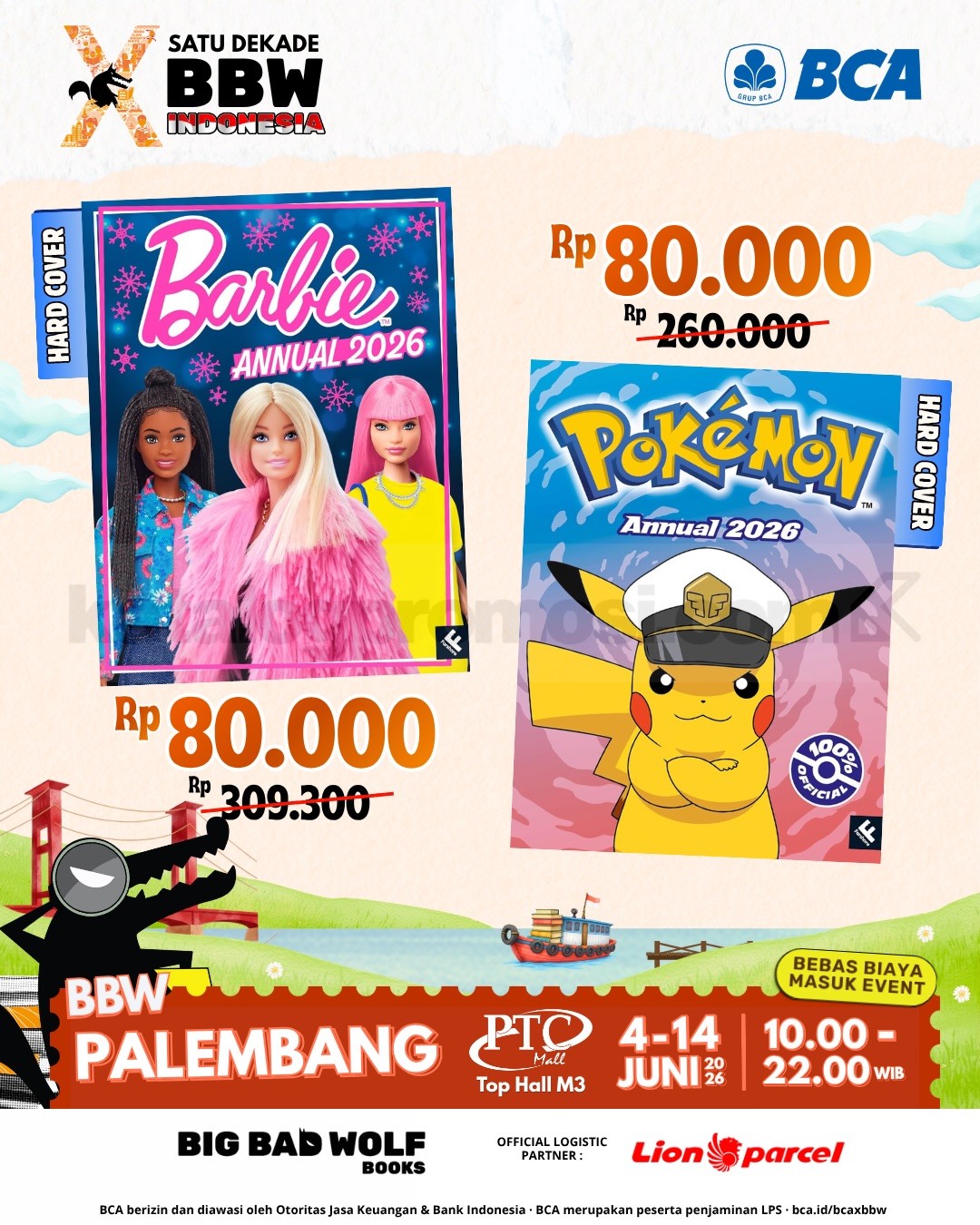 Big Bad Wolf Book Sale Palembang di PTC Mall Big Bad Wolf Book Sale Palembang di PTC Mall 1