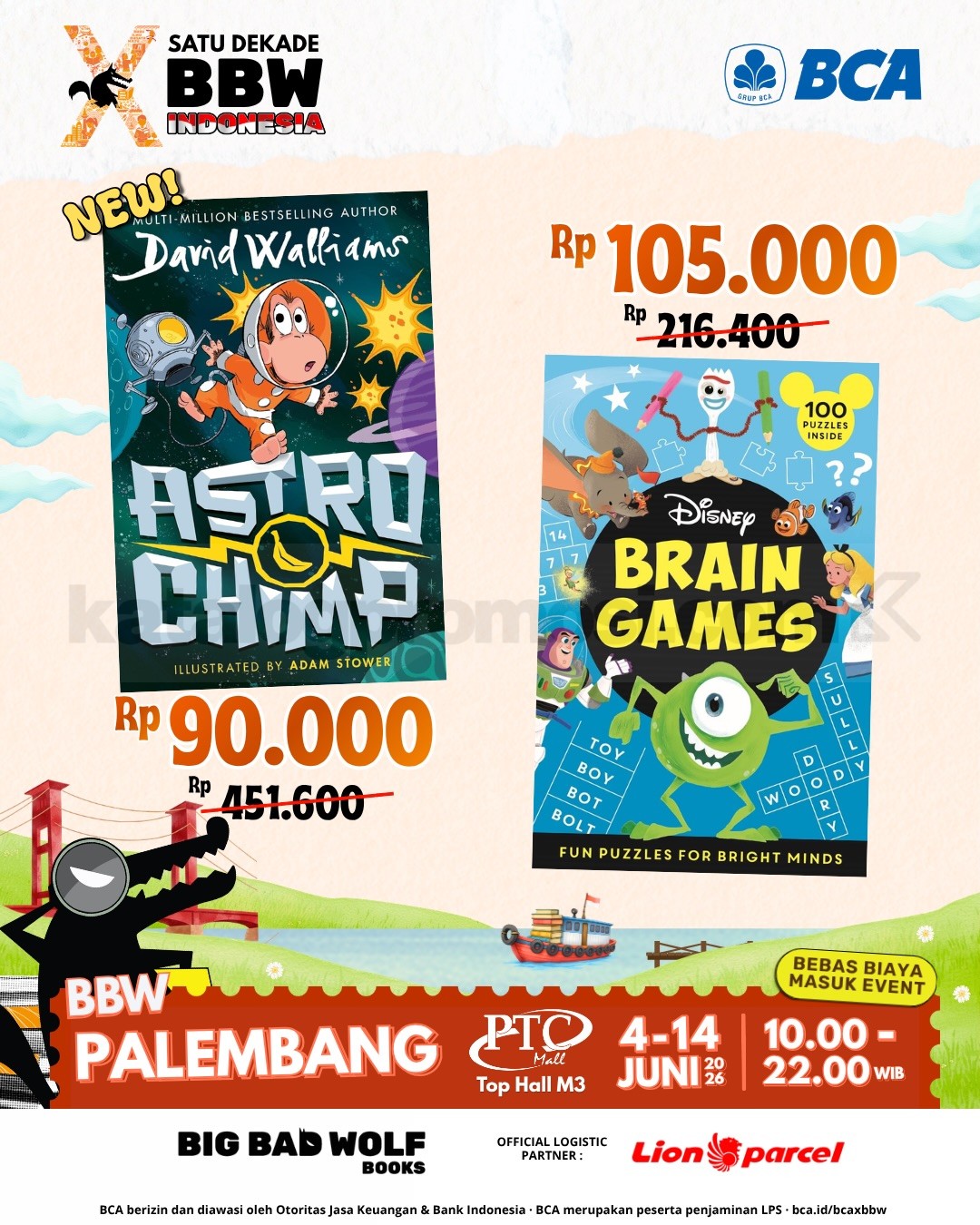 Big Bad Wolf Book Sale Palembang di PTC Mall Big Bad Wolf Book Sale Palembang di PTC Mall 2