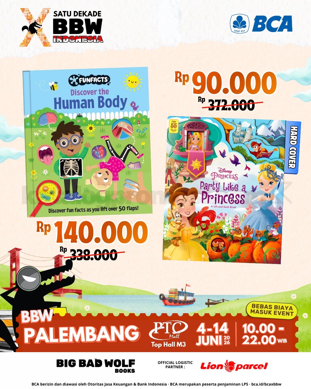 Big Bad Wolf Book Sale Palembang di PTC Mall Big Bad Wolf Book Sale Palembang di PTC Mall 3