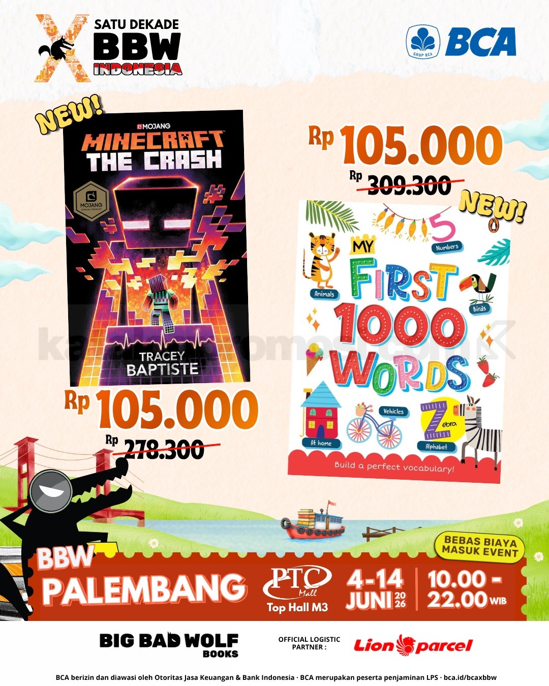 Big Bad Wolf Book Sale Palembang di PTC Mall Big Bad Wolf Book Sale Palembang di PTC Mall 4