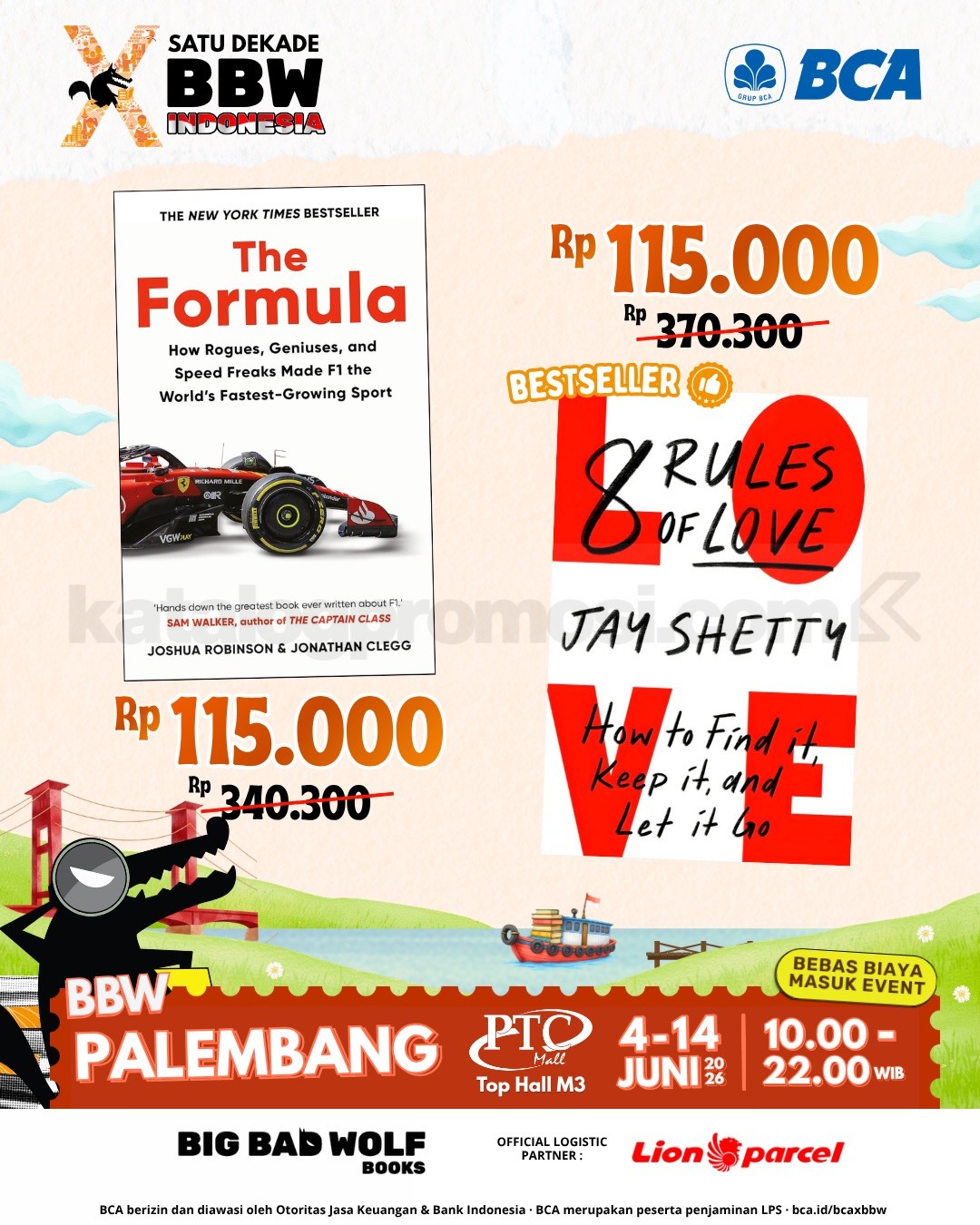 Big Bad Wolf Book Sale Palembang di PTC Mall Big Bad Wolf Book Sale Palembang di PTC Mall 5