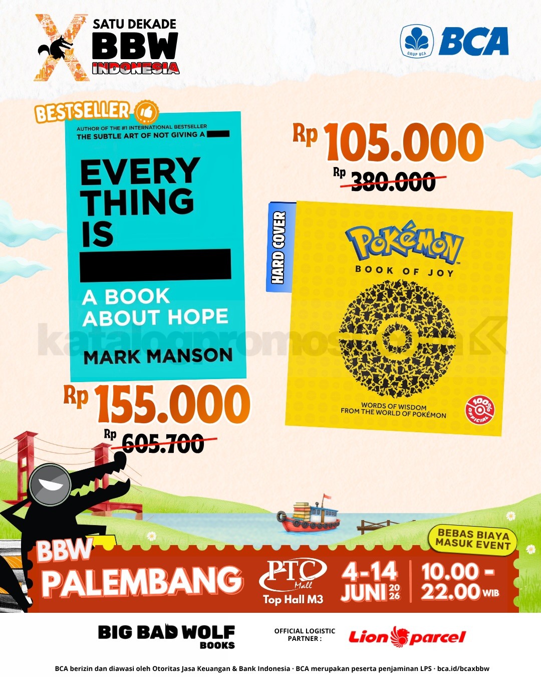 Big Bad Wolf Book Sale Palembang di PTC Mall Big Bad Wolf Book Sale Palembang di PTC Mall 6